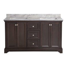 MUEBLE PARA BAÑO STRATFIELD CAFÉ CON LAVABO 95.8 X 55.8 X 154.9 CM DE PISO