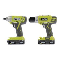 COMBO TALADRO DE PERCUSIÓN, DESTORNILLADOR DE IMPACTO 18 VOLTS RYOBI