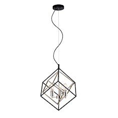 COLGANTE DE 3 LUCES VICTORIOUS 44 X 44 X 50 CM NEGRO DECOR LIVING