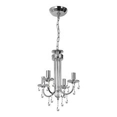 COLGANTE DE 4 LUCES FRANCIS 31.3 X 36.8 CM PLATA DECOR LIVING