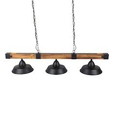 LUMINARIO COLGANTE VINTAGE MATE CON 3 LUCES