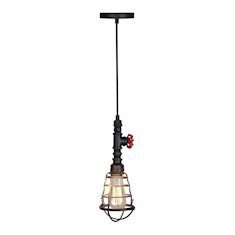 COLGANTE PARA TECHO HANNOVER 5 X 5 X 156 CM NEGRO DECOR LIVING