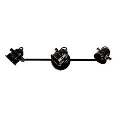 RIEL DE 3 LUCES ARGOS 52.50 X 12 X 18 CM NEGRO DECOR LIVING