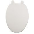 ASIENTO PARA BAÑO PLÁSTICO ALARGADO HUESO FRENTE ABIERTO BEMIS