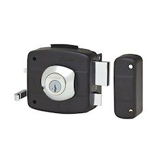 CERRADURA SOBREPONER DERECHA NEGRO MATE