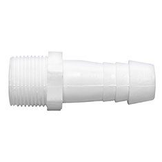ADAPTADOR MACHO DE 3/4 DE PULGADA BLANCO
