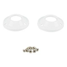 JUEGO DE BRIDAS DE LÁMINA REDONDAS 1 PULGADA BLANCO