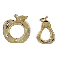 SET DE CERÁMICA MANZANA / PERA