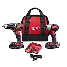 M18 TALADRO ROTOMARTILLO Y LLAVE DE IMPACTO DE 18V CON 2 BATERÍAS DE 1.5 AH, CARGADOR Y BOLSA