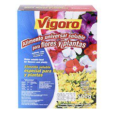 ALIMENTO UNIVERSAL SOLUBLE PARA FLORES Y PLANTAS DE 500 GR VIGORO