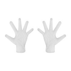 GUANTE MULTIUSOS VINIL BLANCO 10 PIEZAS