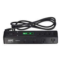 SUPRESOR DE PICOS CON 8 TOMAS DE SALIDA Y 2 PUERTOS USB