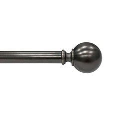 SET DE CORTINERO AJUSTABLE SIMPLE ESTILO BOLA DE 182 A 365 CM GRIS ESTAÑO