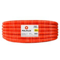 POLIFLEX 3/4 PULGADAS 50 M CON GUÍA NARANJA