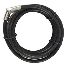 ARNÉS COAXIAL RG6 CON PERMASEAL DE 5 M NEGRO